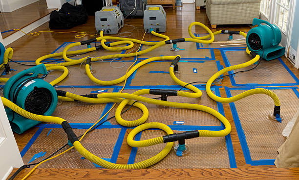 Professional Storm Water Damage Restoration technician working in Webster, WI